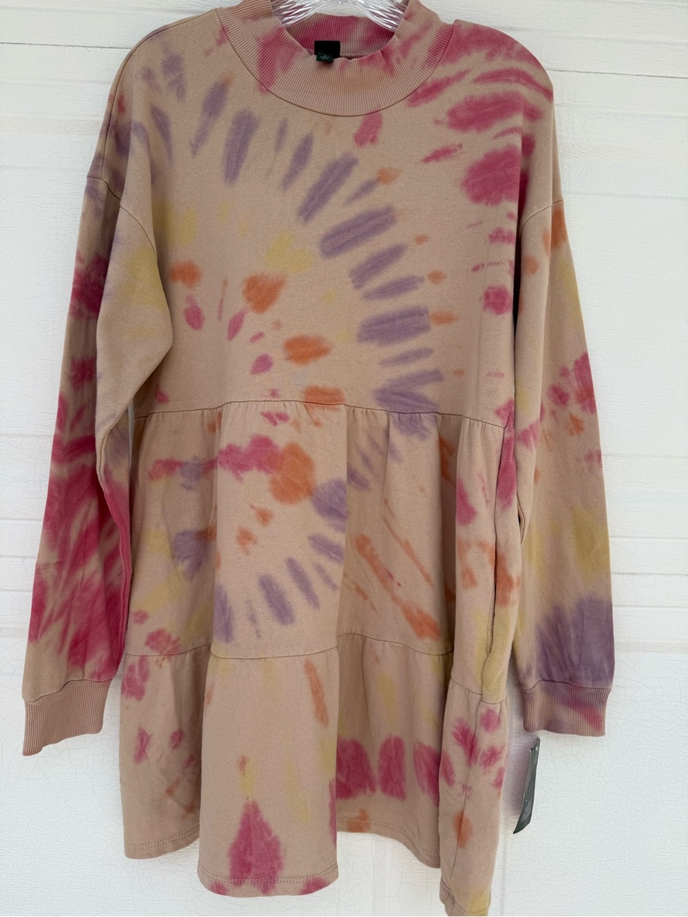 Wild Fable Tie Dye Sweatshirt Dress New Medium